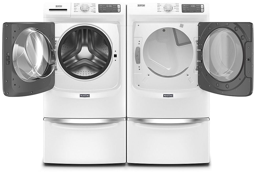 Maytag - 4.8 Cu. Ft. High Efficiency Stackable Front Load Washer with Steam and Fresh Hold - White_10
