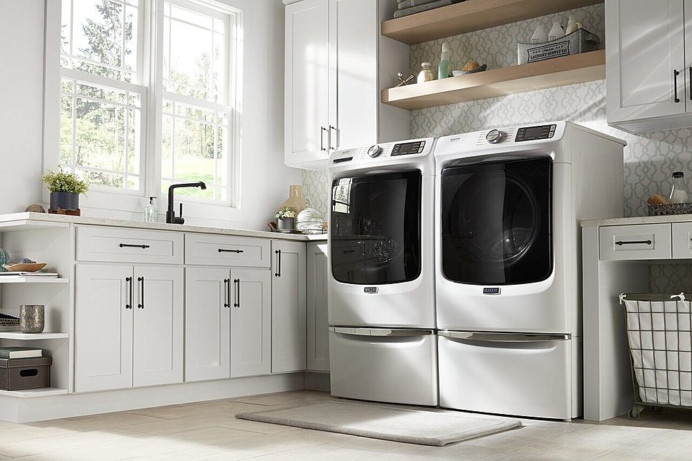 Maytag - 4.8 Cu. Ft. High Efficiency Stackable Front Load Washer with Steam and Fresh Hold - White_11
