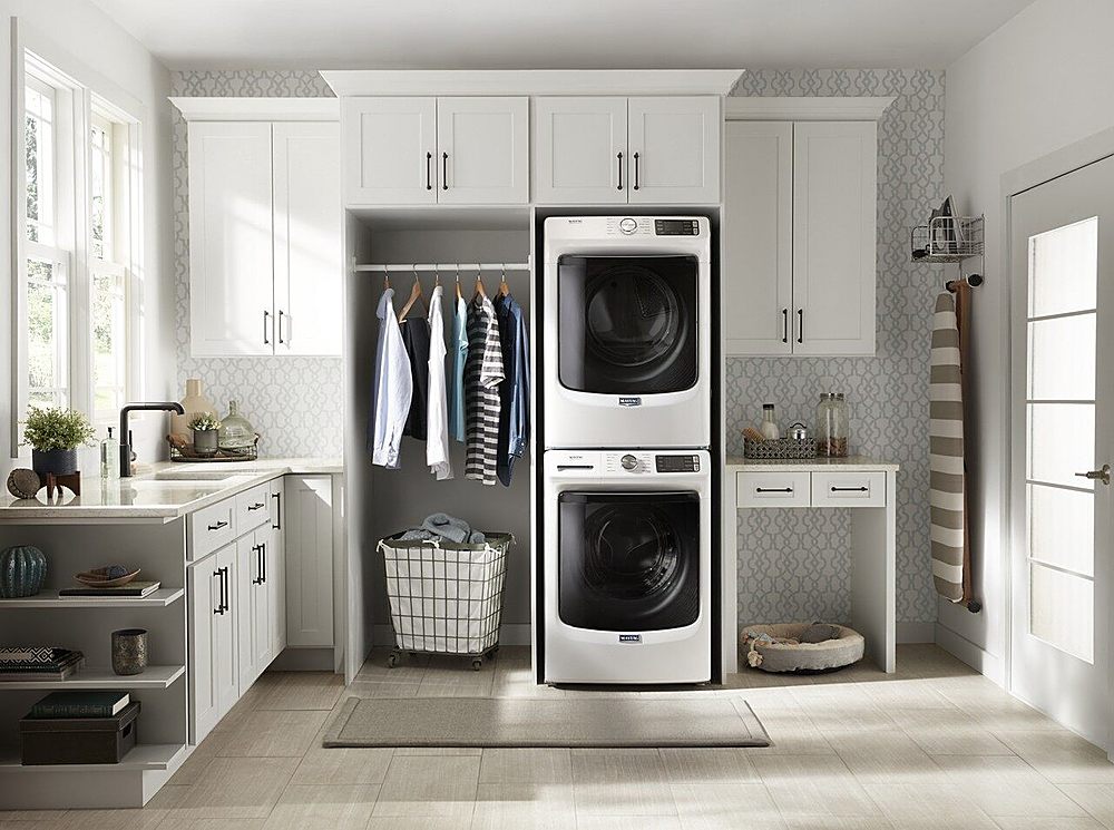 Maytag - 4.8 Cu. Ft. High Efficiency Stackable Front Load Washer with Steam and Fresh Hold - White_13