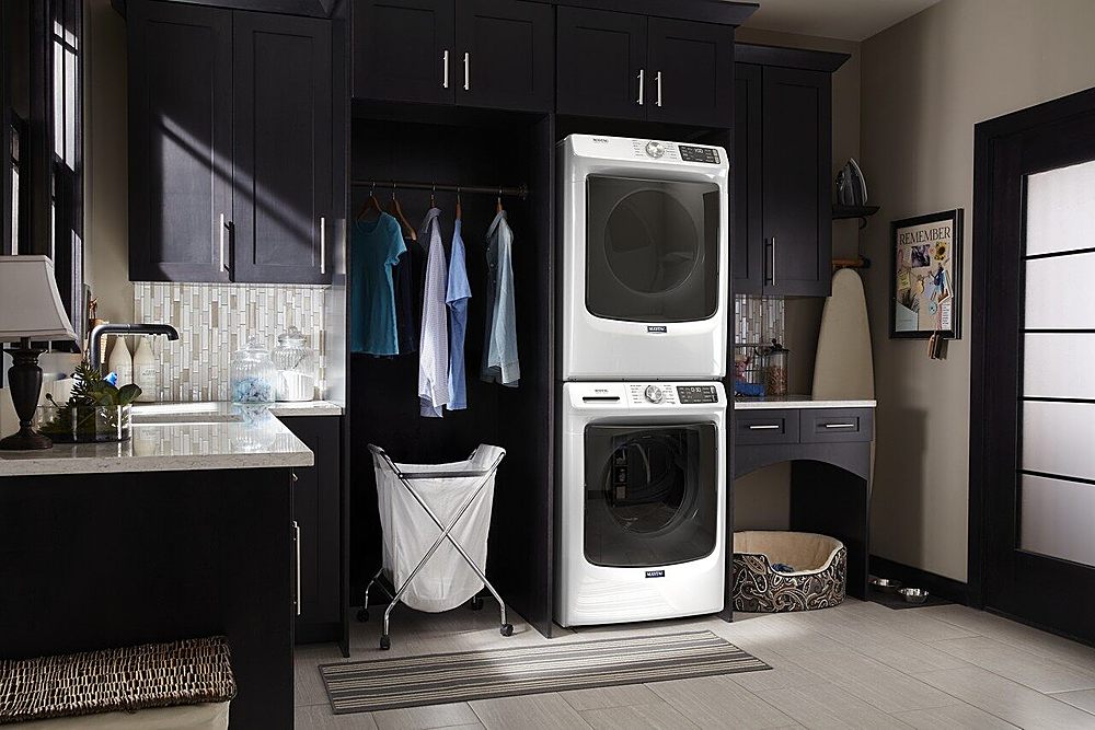 Maytag - 4.8 Cu. Ft. High Efficiency Stackable Front Load Washer with Steam and Fresh Hold - White_16