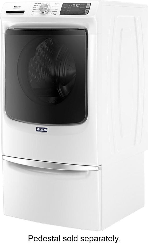 Maytag - 4.8 Cu. Ft. High Efficiency Stackable Front Load Washer with Steam and Fresh Hold - White_17