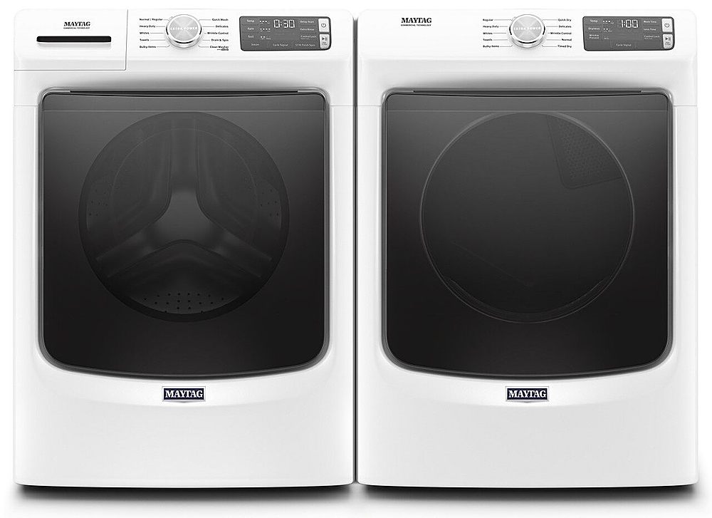 Maytag - 7.3 Cu. Ft. Stackable Electric Dryer with Extra Power Button - White_7
