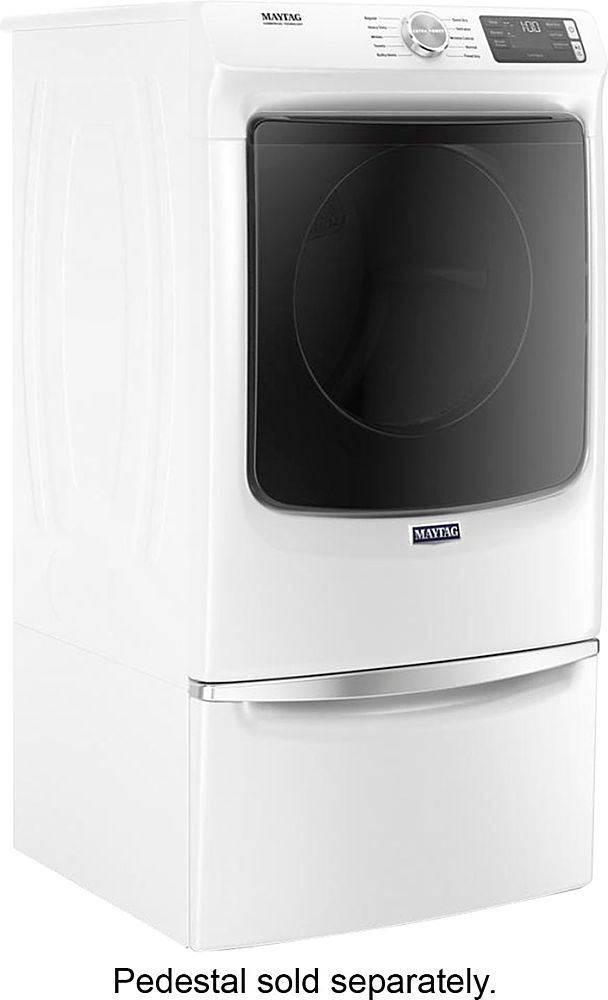 Maytag - 7.3 Cu. Ft. Stackable Electric Dryer with Extra Power Button - White_12
