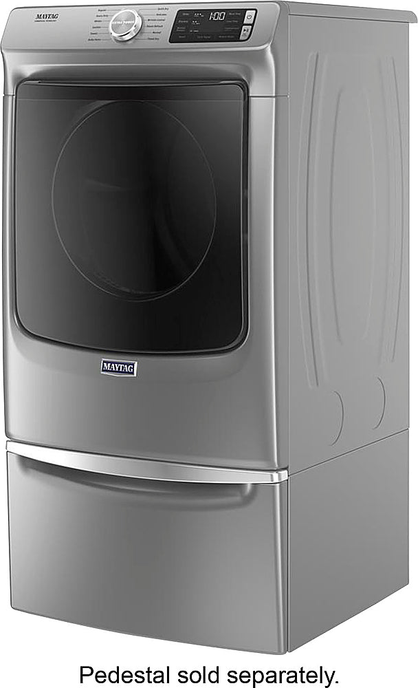 Maytag - 7.3 Cu. Ft. Stackable Electric Dryer with Steam and Extra Power Button - Metallic Slate_3