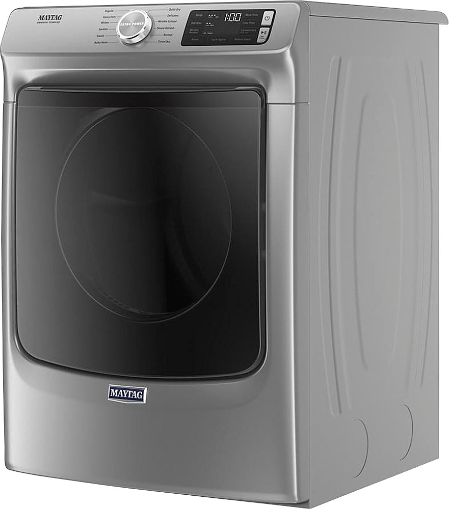 Maytag - 7.3 Cu. Ft. Stackable Electric Dryer with Steam and Extra Power Button - Metallic Slate_11