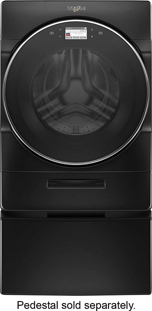 Whirlpool - 5.0 Cu. Ft. High Efficiency Stackable Smart Front Load Washer with Steam and Load & Go XL Dispenser - Black Shadow_3