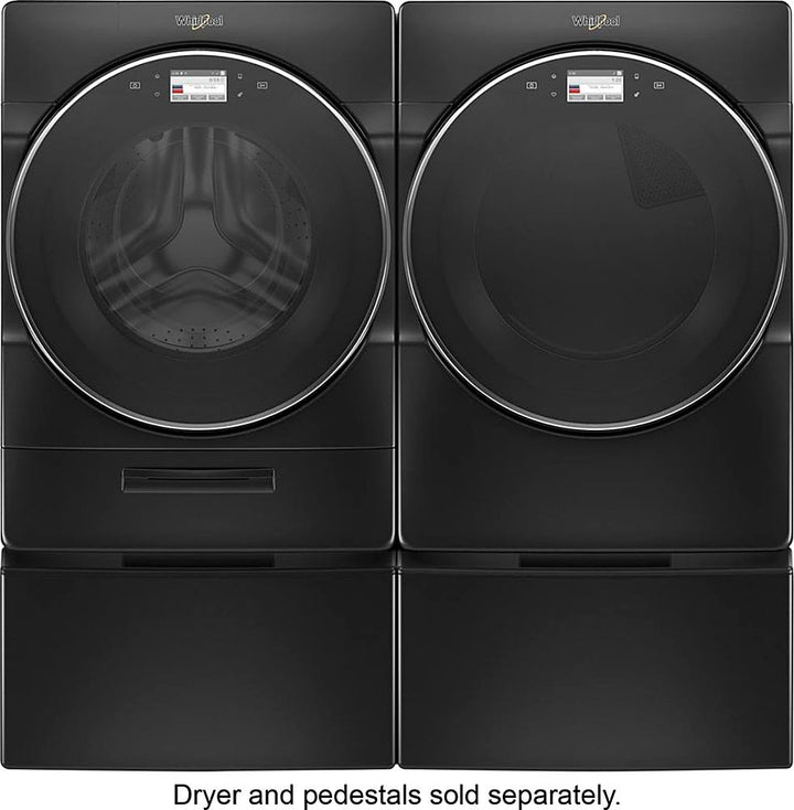 Whirlpool - 5.0 Cu. Ft. High Efficiency Stackable Smart Front Load Washer with Steam and Load & Go XL Dispenser - Black Shadow_7
