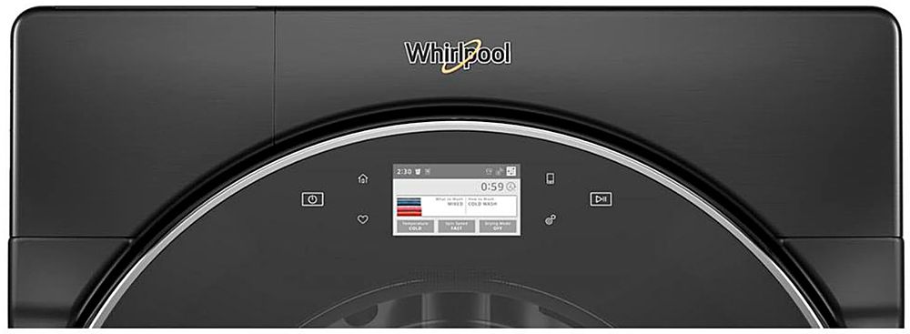 Whirlpool - 5.0 Cu. Ft. High Efficiency Stackable Smart Front Load Washer with Steam and Load & Go XL Dispenser - Black Shadow_9
