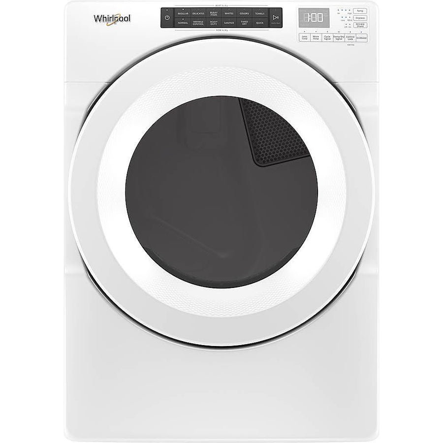 Whirlpool - 7.4 Cu. Ft. Stackable Electric Dryer with Wrinkle Shield Option - White_0