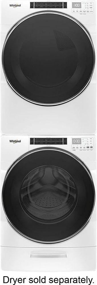 Whirlpool - 5.0 Cu. Ft. High Efficiency Stackable Front Load Washer with Steam and FanFresh - White_5