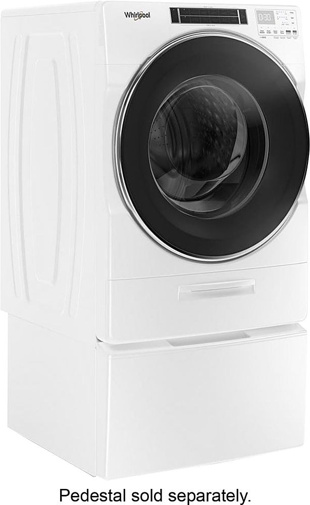 Whirlpool - 5.0 Cu. Ft. High Efficiency Stackable Front Load Washer with Steam and FanFresh - White_1