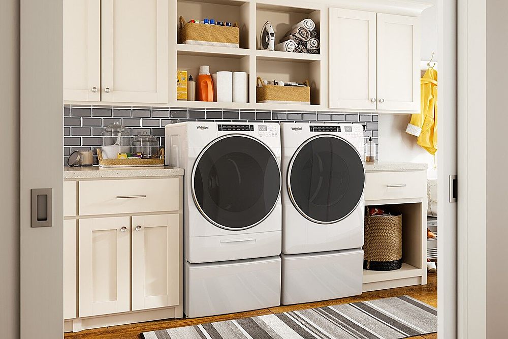 Whirlpool - 5.0 Cu. Ft. High Efficiency Stackable Front Load Washer with Steam and FanFresh - White_12