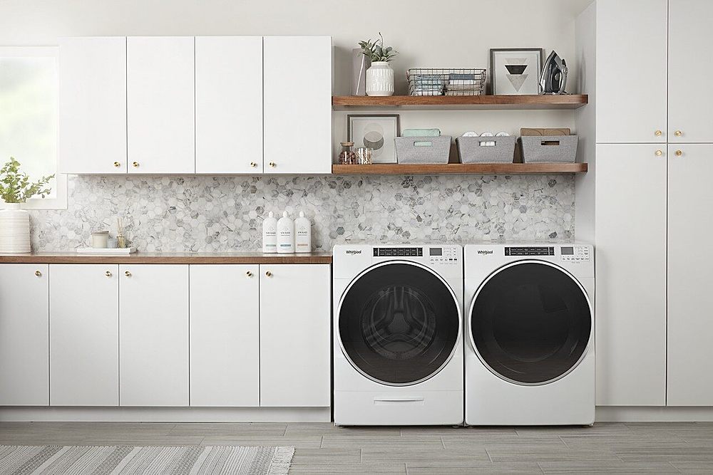 Whirlpool - 5.0 Cu. Ft. High Efficiency Stackable Front Load Washer with Steam and FanFresh - White_14