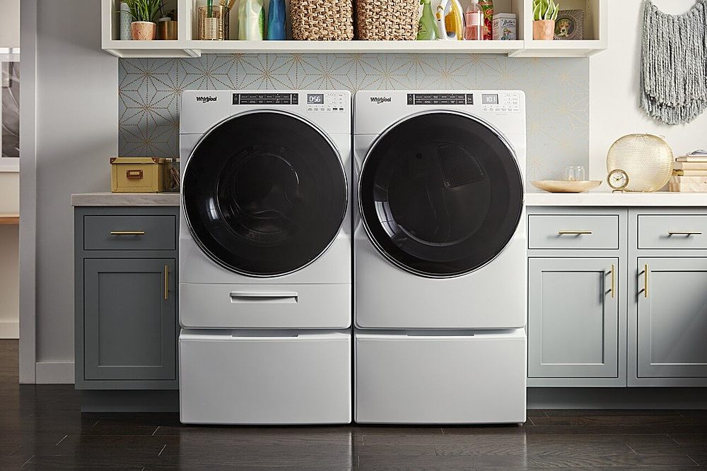 Whirlpool - 5.0 Cu. Ft. High Efficiency Stackable Front Load Washer with Steam and FanFresh - White_15