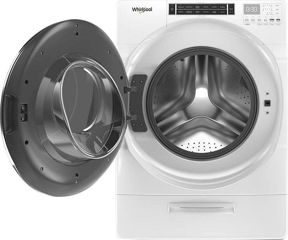 Whirlpool - 5.0 Cu. Ft. High Efficiency Stackable Front Load Washer with Steam and FanFresh - White_16
