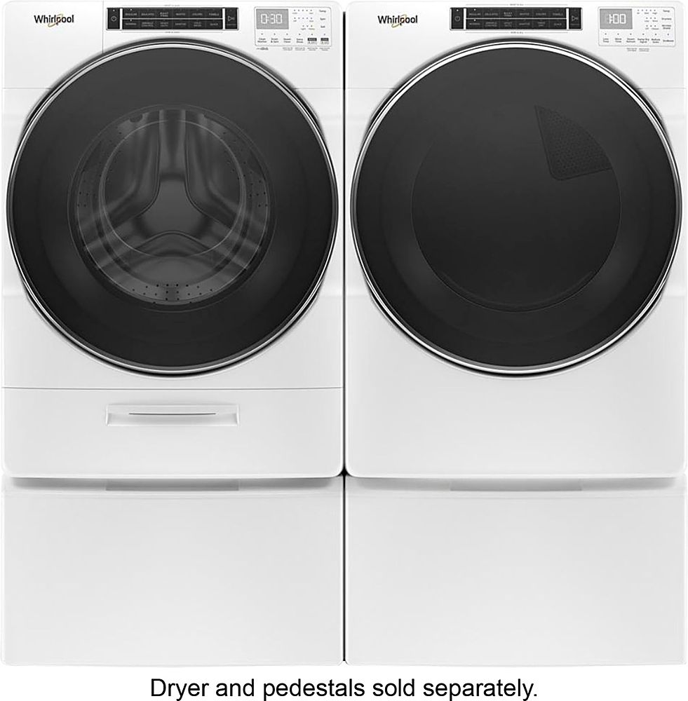 Whirlpool - 5.0 Cu. Ft. High Efficiency Stackable Front Load Washer with Steam and FanFresh - White_17