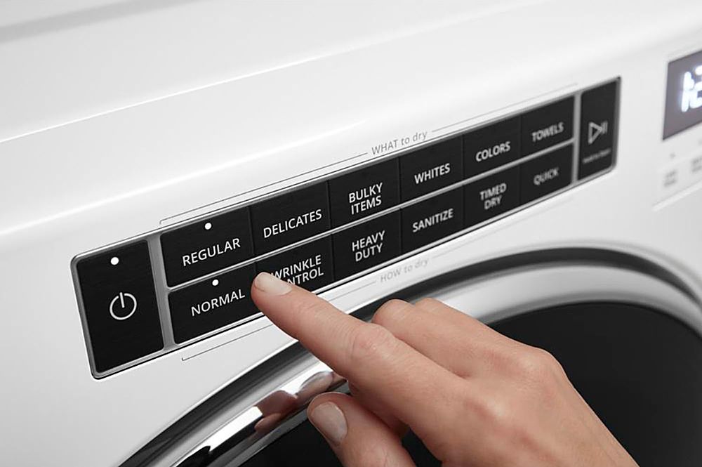 Whirlpool - 7.4 Cu. Ft. Stackable Electric Dryer with Steam and Intuitive Controls - White_1