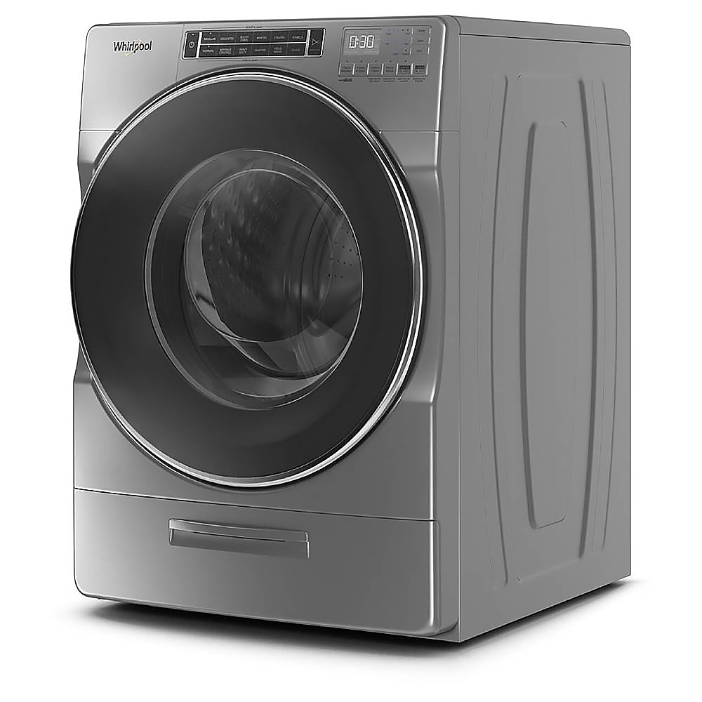 Whirlpool - 5.0 Cu. Ft. High Efficiency Stackable Front Load Washer with Steam and Load & Go XL Dispenser - Chrome Shadow_7