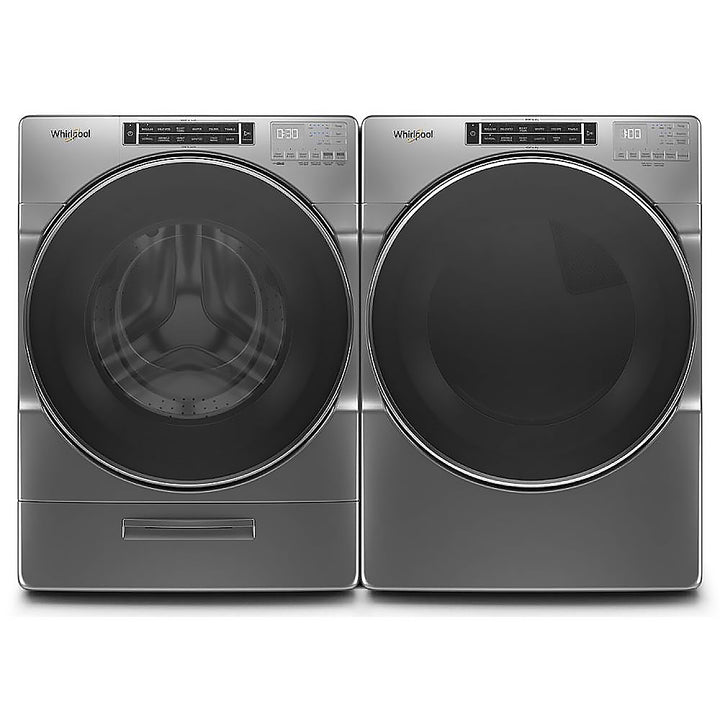 Whirlpool - 5.0 Cu. Ft. High Efficiency Stackable Front Load Washer with Steam and Load & Go XL Dispenser - Chrome Shadow_11
