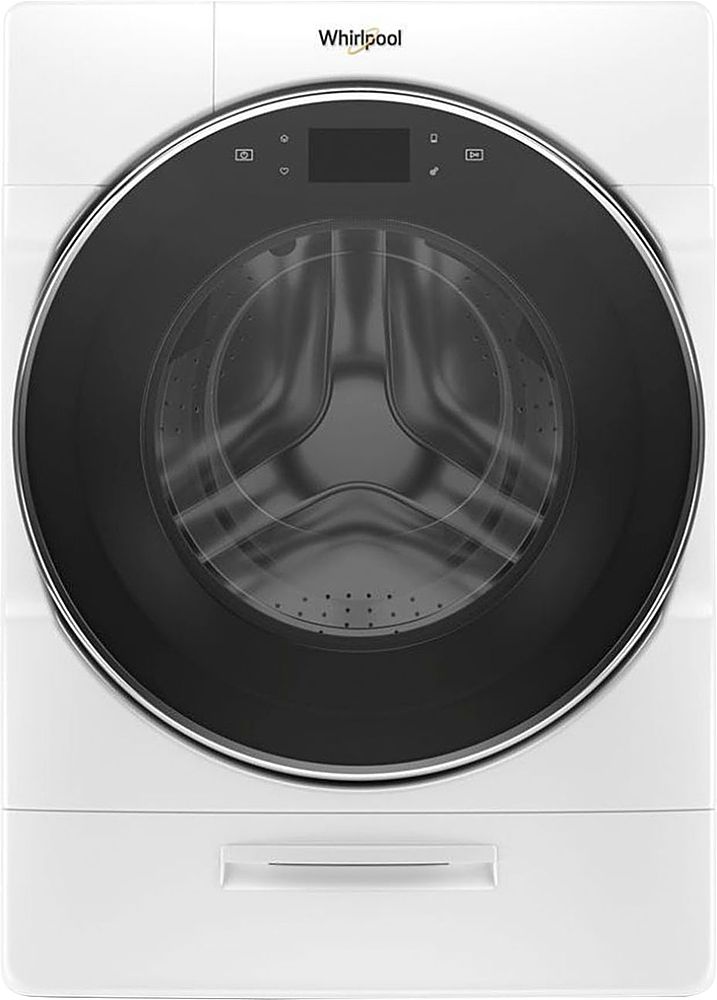 Whirlpool - 5.0 Cu. Ft. High Efficiency Stackable Front Load Washer with Steam and FanFresh - White_0