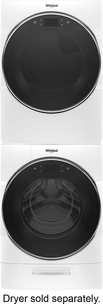Whirlpool - 5.0 Cu. Ft. High Efficiency Stackable Front Load Washer with Steam and FanFresh - White_2