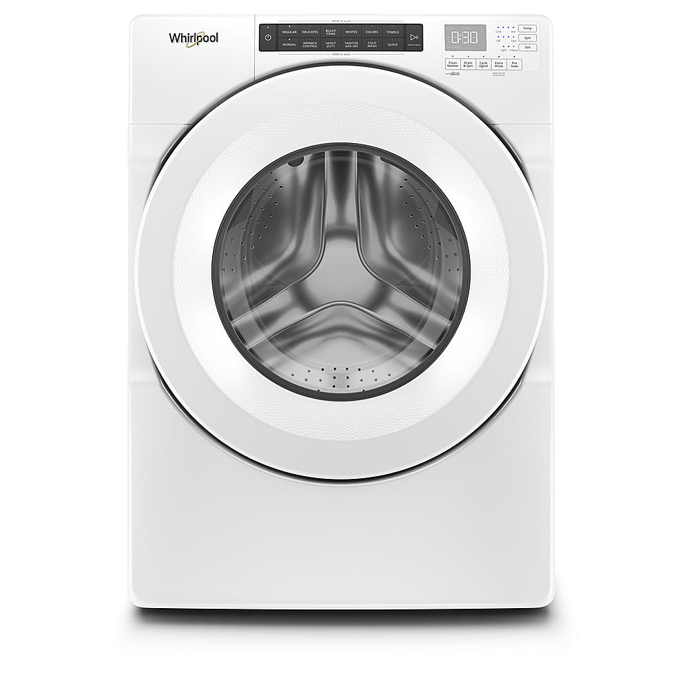 Whirlpool - 4.3 Cu. Ft. High Efficiency Stackable Front Load Washer with 35 Cycle Options - White_0