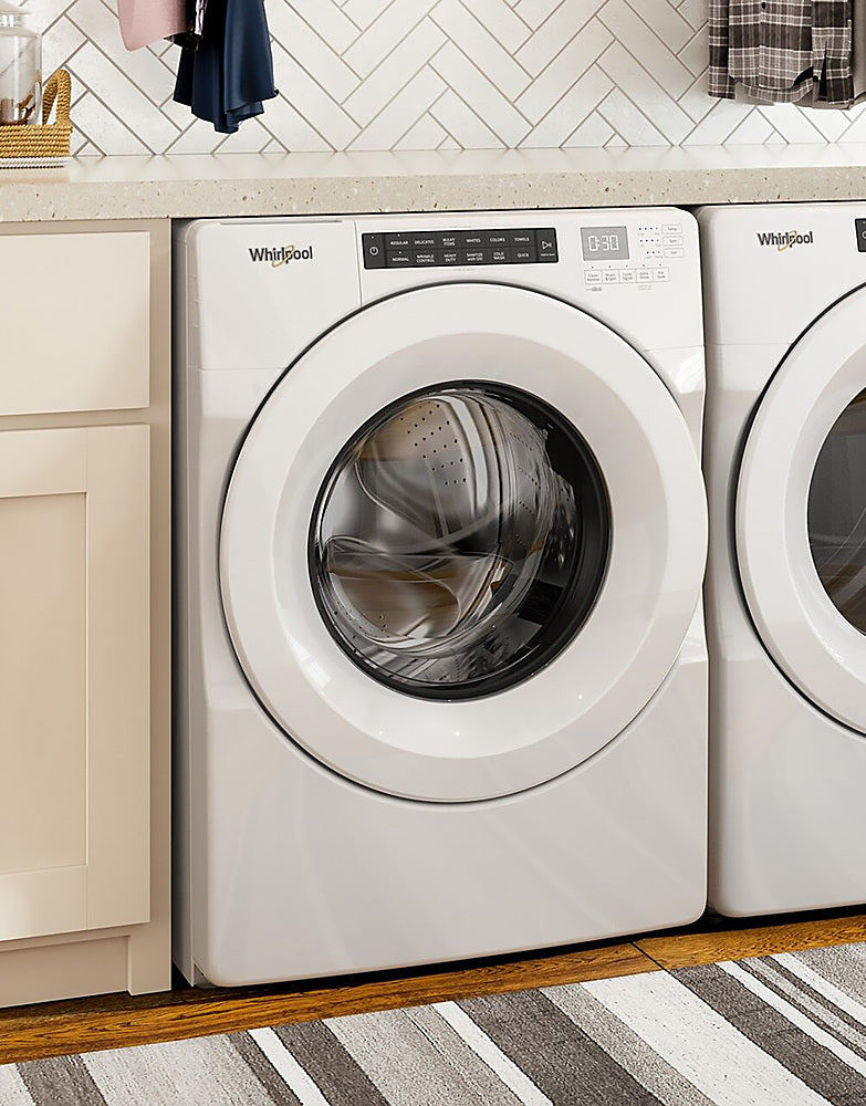 Whirlpool - 4.3 Cu. Ft. High Efficiency Stackable Front Load Washer with 35 Cycle Options - White_2