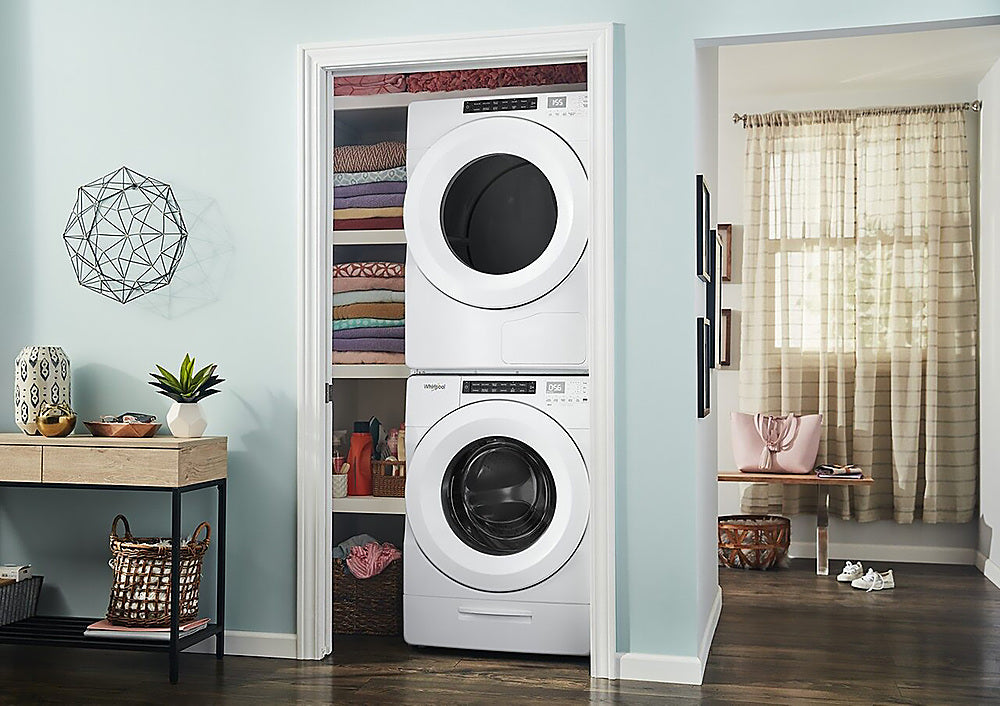 Whirlpool - 4.3 Cu. Ft. High Efficiency Stackable Front Load Washer with 35 Cycle Options - White_4
