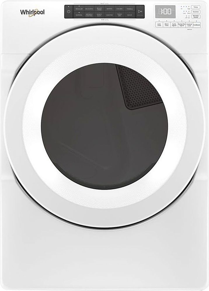 Whirlpool - 7.4 Cu. Ft. Stackable Electric Dryer - White_0