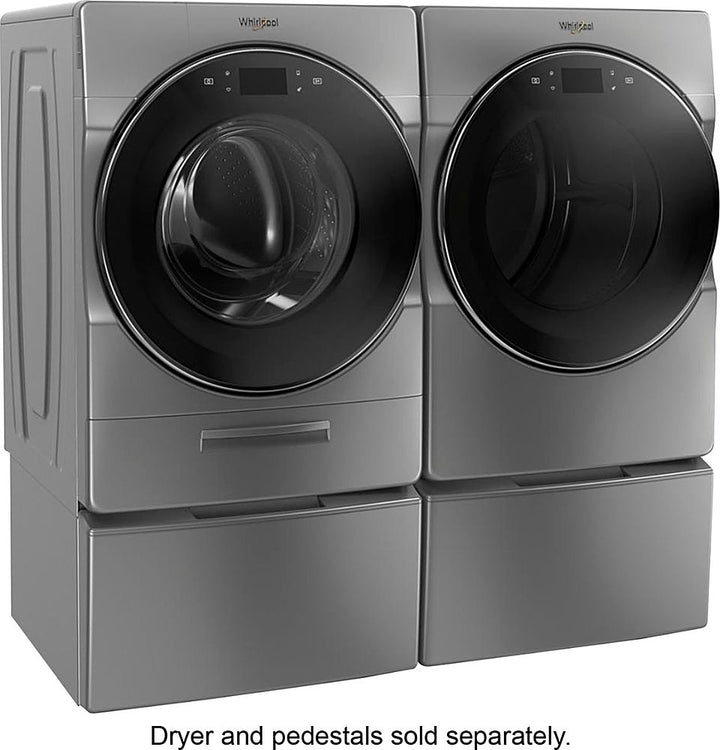 Whirlpool - 5.0 Cu. Ft. High Efficiency Front Load Washer with Steam and Load & Go XL Dispenser - Chrome Shadow_3