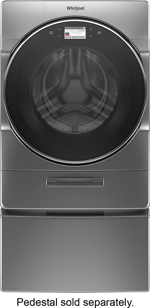 Whirlpool - 5.0 Cu. Ft. High Efficiency Front Load Washer with Steam and Load & Go XL Dispenser - Chrome Shadow_7