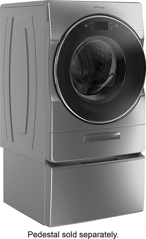 Whirlpool - 5.0 Cu. Ft. High Efficiency Front Load Washer with Steam and Load & Go XL Dispenser - Chrome Shadow_1
