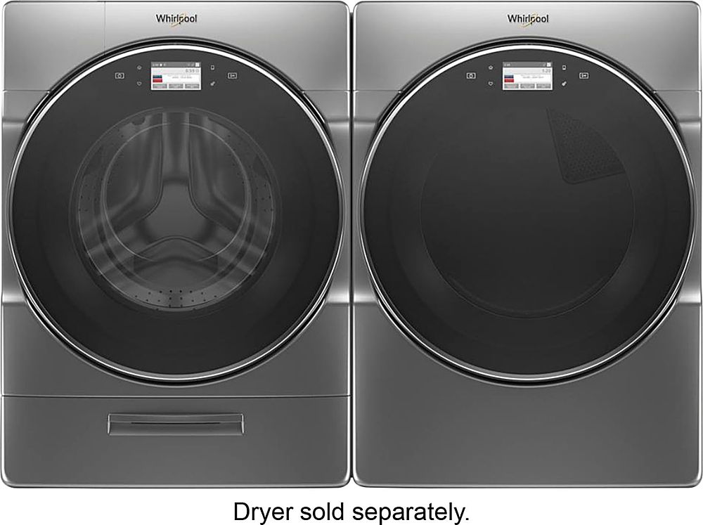 Whirlpool - 5.0 Cu. Ft. High Efficiency Front Load Washer with Steam and Load & Go XL Dispenser - Chrome Shadow_11