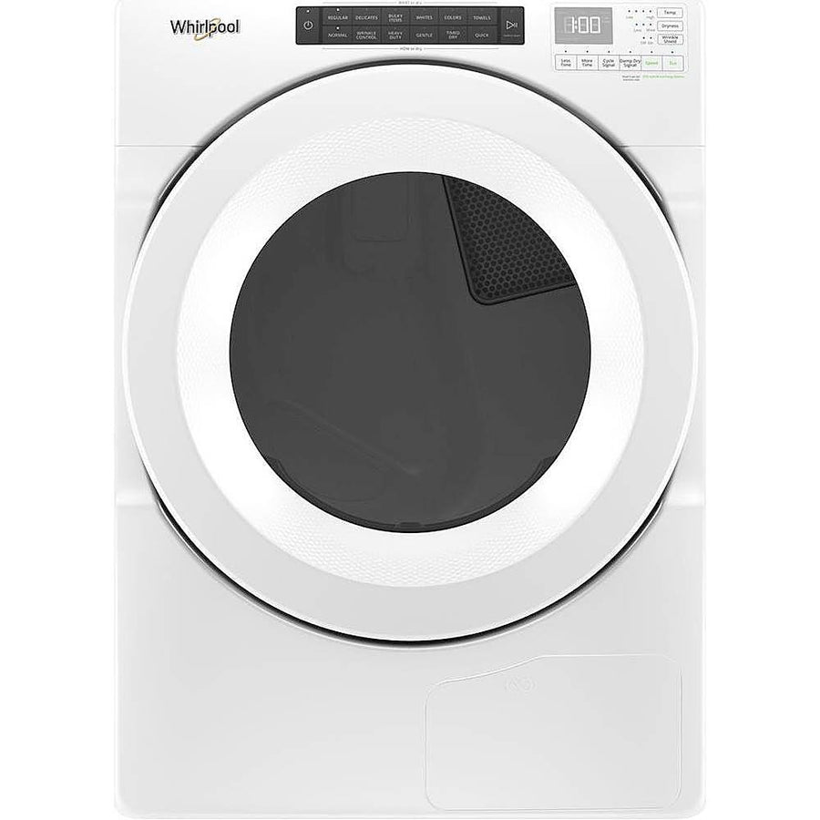 Whirlpool - 7.4 Cu. Ft. Stackable  Electric Dryer with  Wrinkle Shield Option - White_0