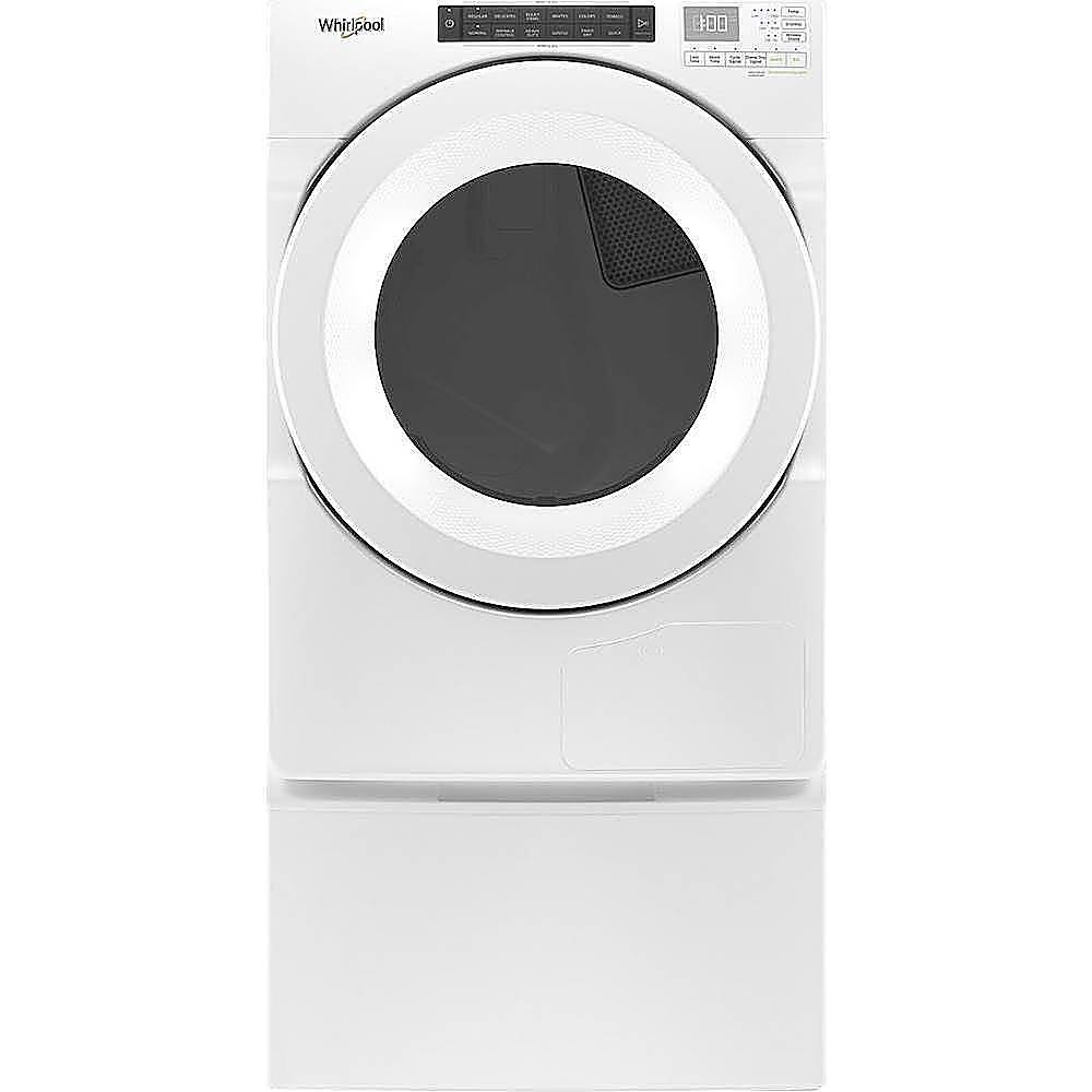 Whirlpool - 7.4 Cu. Ft. Stackable  Electric Dryer with  Wrinkle Shield Option - White_2