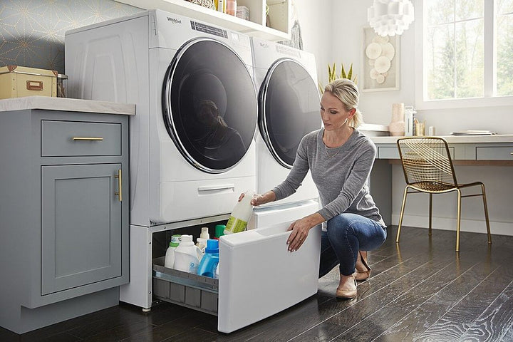 Whirlpool - 7.4 Cu. Ft. Stackable  Electric Dryer with  Wrinkle Shield Option - White_13