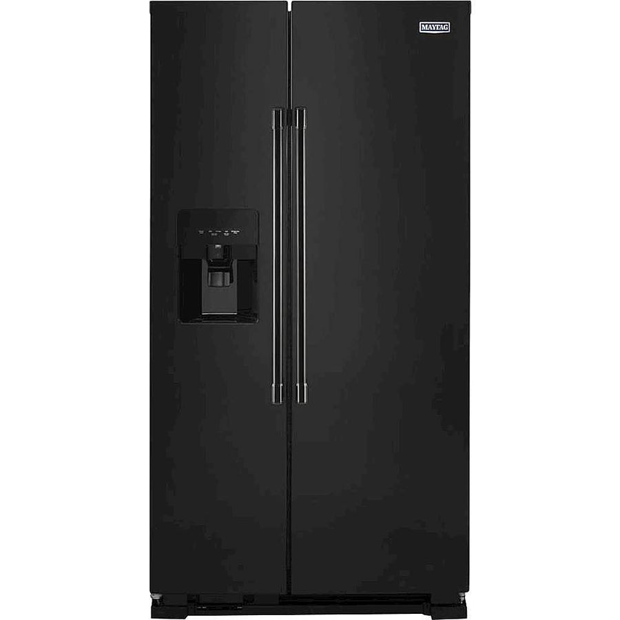 Maytag - 24.5 Cu. Ft. Side-by-Side Refrigerator - Black_0