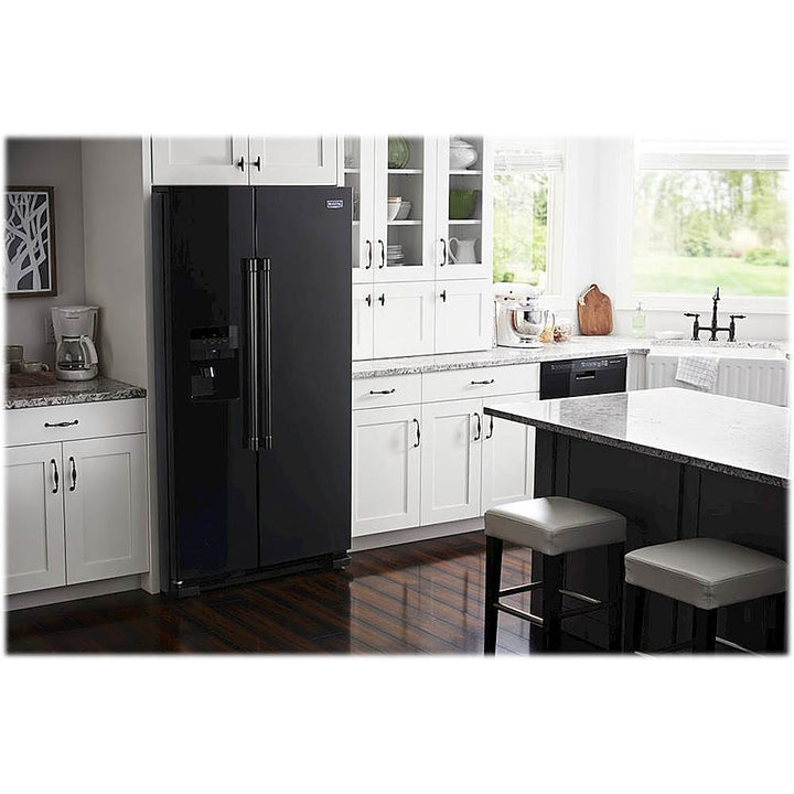 Maytag - 24.5 Cu. Ft. Side-by-Side Refrigerator - Black_2