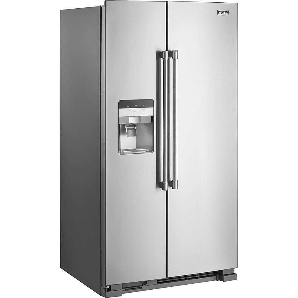 Maytag - 24.5 Cu. Ft. Side-by-Side Refrigerator - Stainless Steel_4