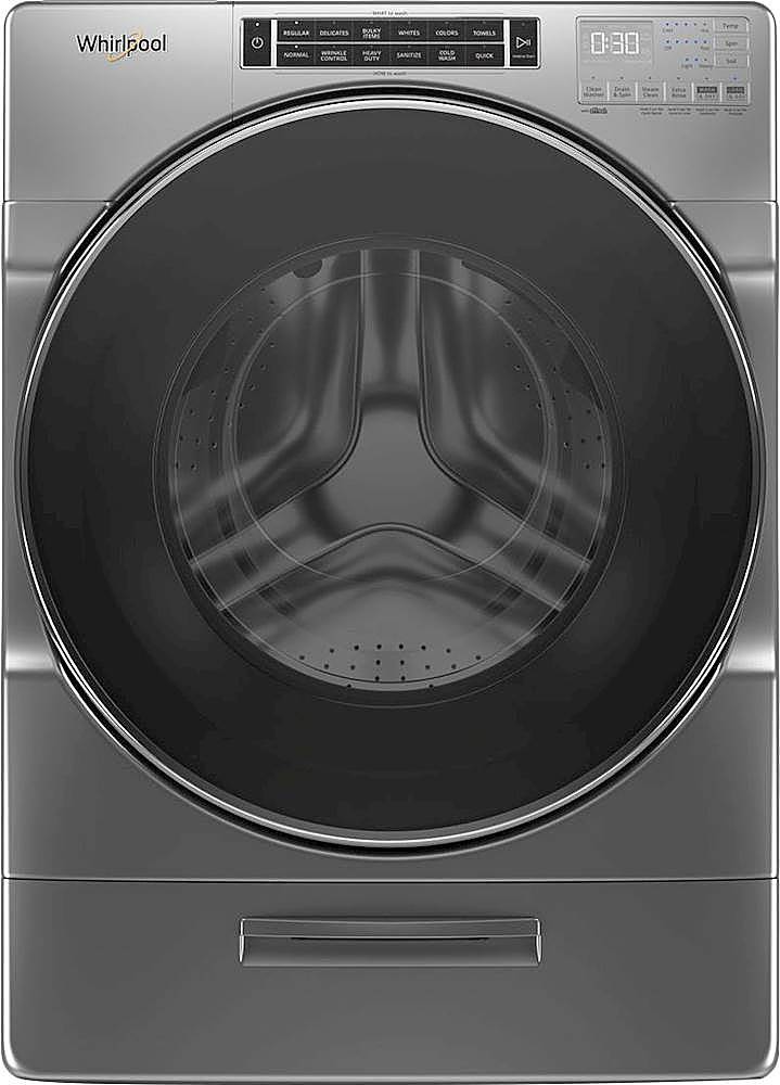 Whirlpool - 4.3 Cu. Ft. High Efficiency Stackable Front Load Washer with Load & Go XL Dispenser - Gray_0