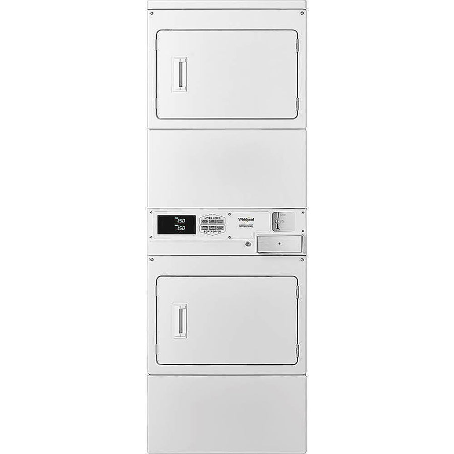 Whirlpool - 7.4 Cu. Ft. Electric Dryer with Space Saving Design - White_0