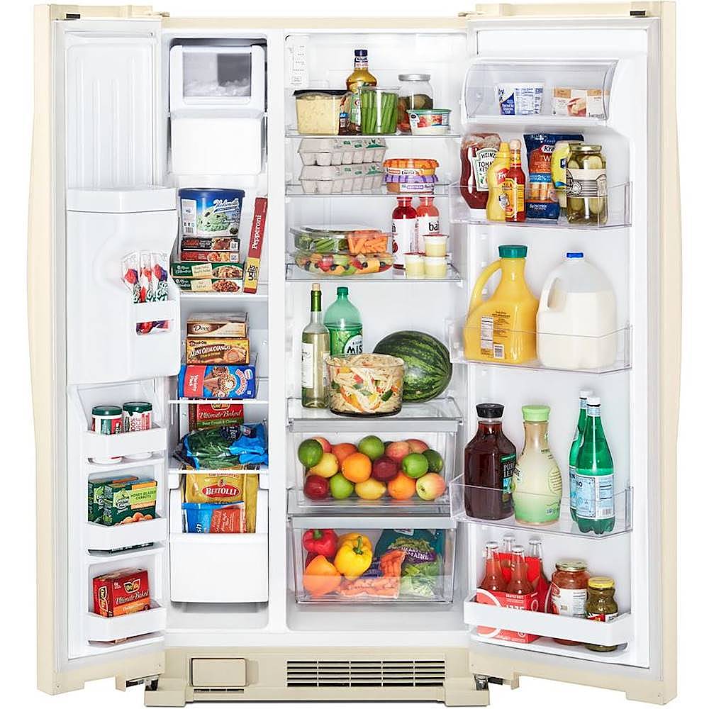 Whirlpool - 24.6 Cu. Ft. Side-by-Side Refrigerator - Biscuit_1