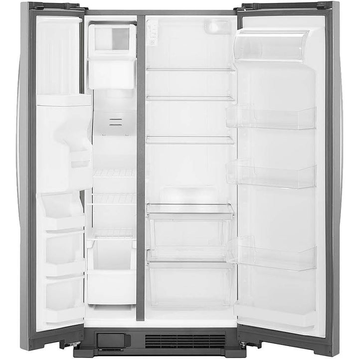 Whirlpool - 21.4 Cu. Ft. Side-by-Side Refrigerator - Monochromatic Stainless Steel_8