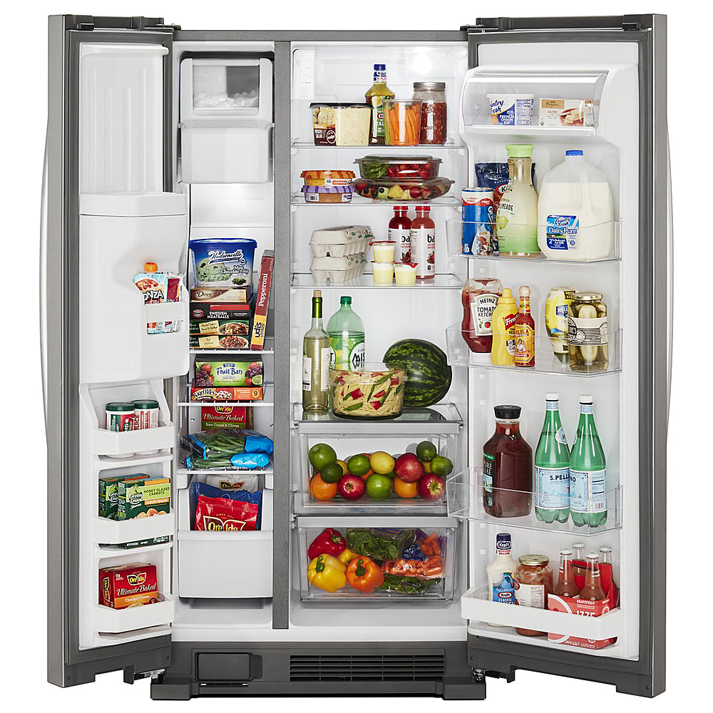Whirlpool - 24.6 Cu. Ft. Side-by-Side Refrigerator - Monochromatic Stainless Steel_6