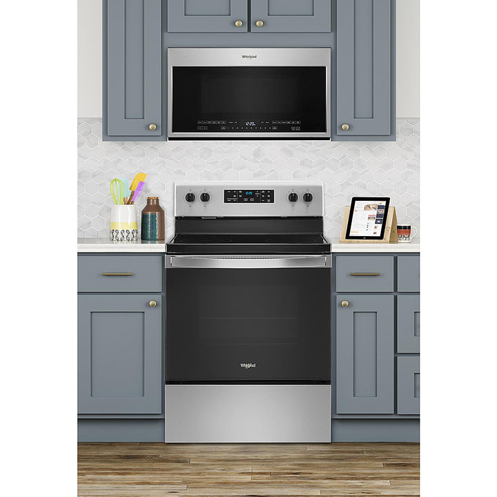 Whirlpool - 5.3 Cu. Ft. Freestanding Electric Range with Steam-Cleaning and Frozen Bake™ - Stainless Steel_8