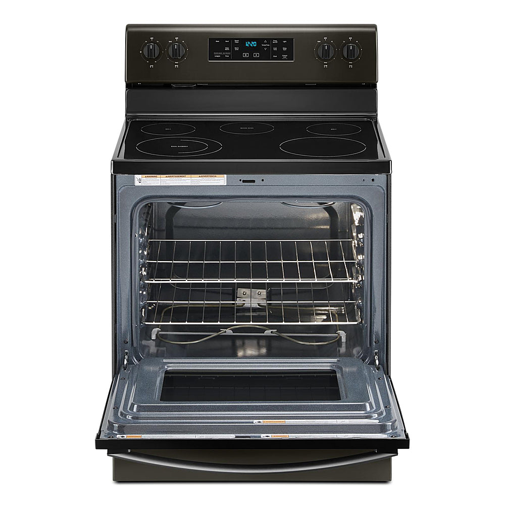 Whirlpool - 5.3 Cu. Ft. Freestanding Electric Range with Self-Cleaning and Frozen Bake™ - Black Stainless Steel_13