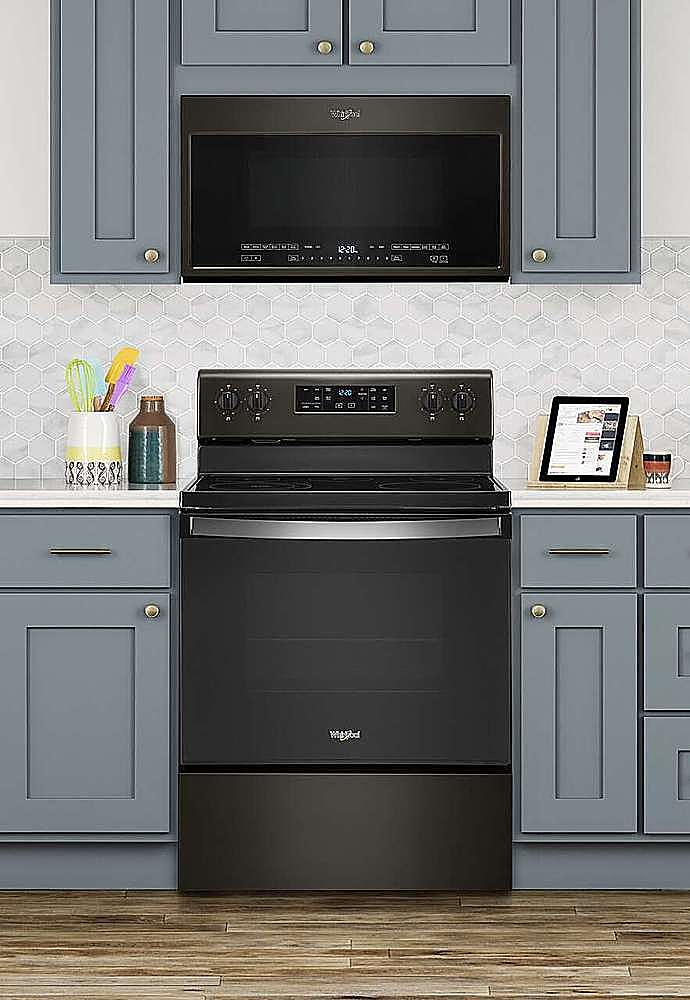 Whirlpool - 5.3 Cu. Ft. Freestanding Electric Range with Self-Cleaning and Frozen Bake™ - Black Stainless Steel_9