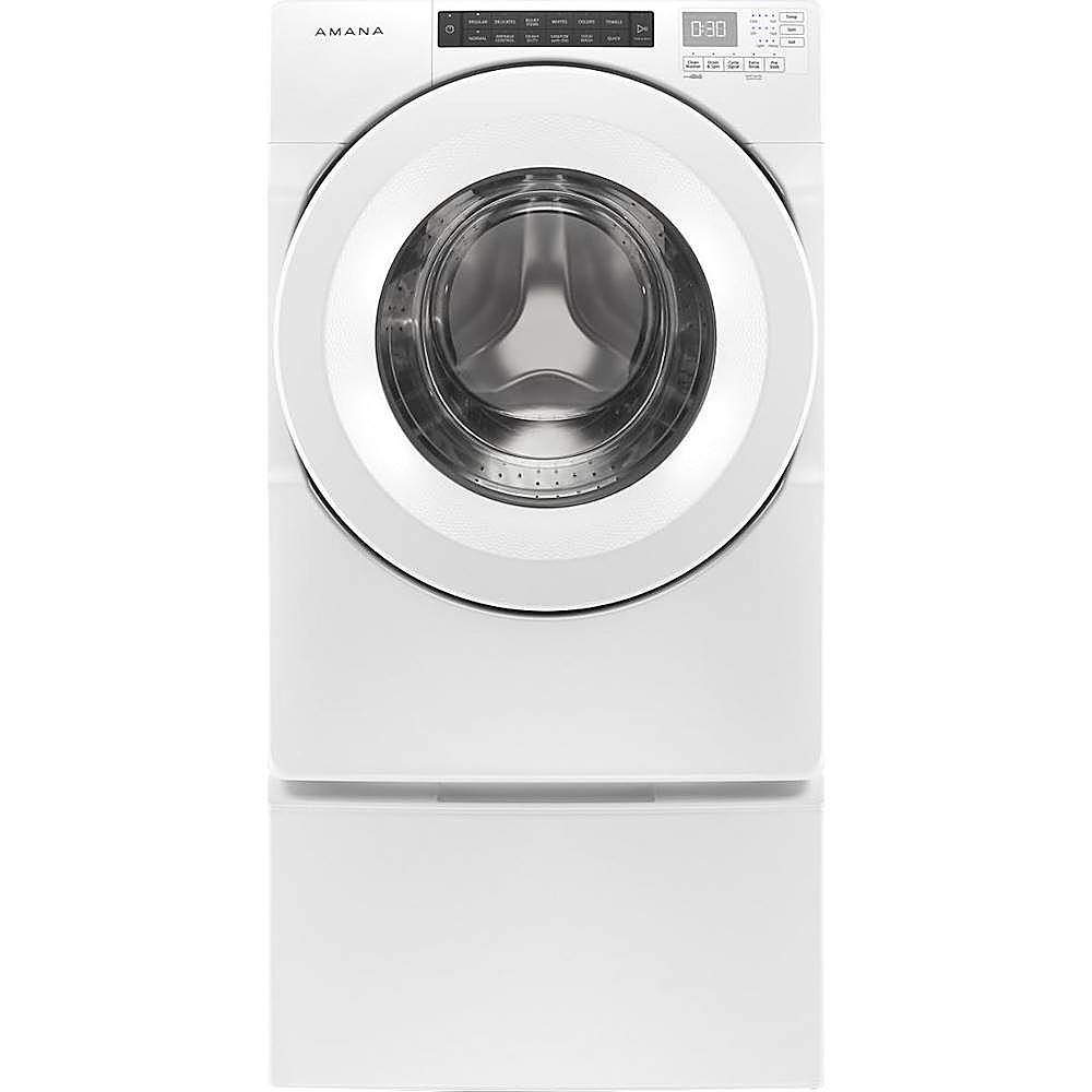 Amana - 4.3 Cu. Ft. High Efficiency Stackable Front Load Washer with 14 Cycle Options - White_2