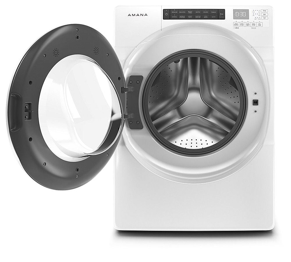 Amana - 4.3 Cu. Ft. High Efficiency Stackable Front Load Washer with 14 Cycle Options - White_1