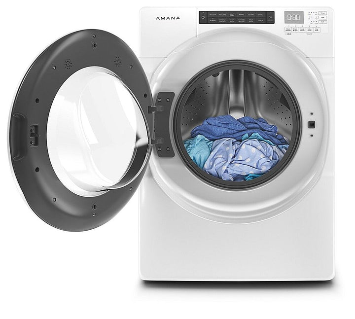 Amana - 4.3 Cu. Ft. High Efficiency Stackable Front Load Washer with 14 Cycle Options - White_12